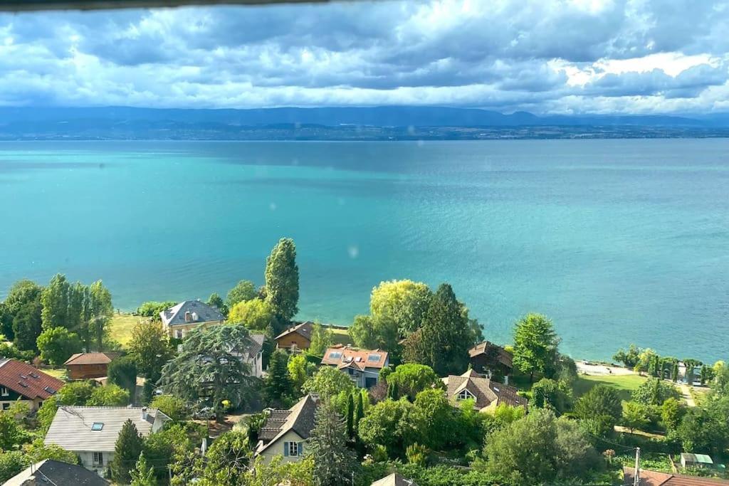 Appartement Avec Vue 180 Sur Le Lac Leman Thonon-les-Bains Exterior foto